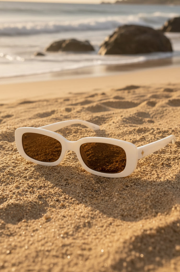 The Salt Flats — White/beige sunglasses for kids